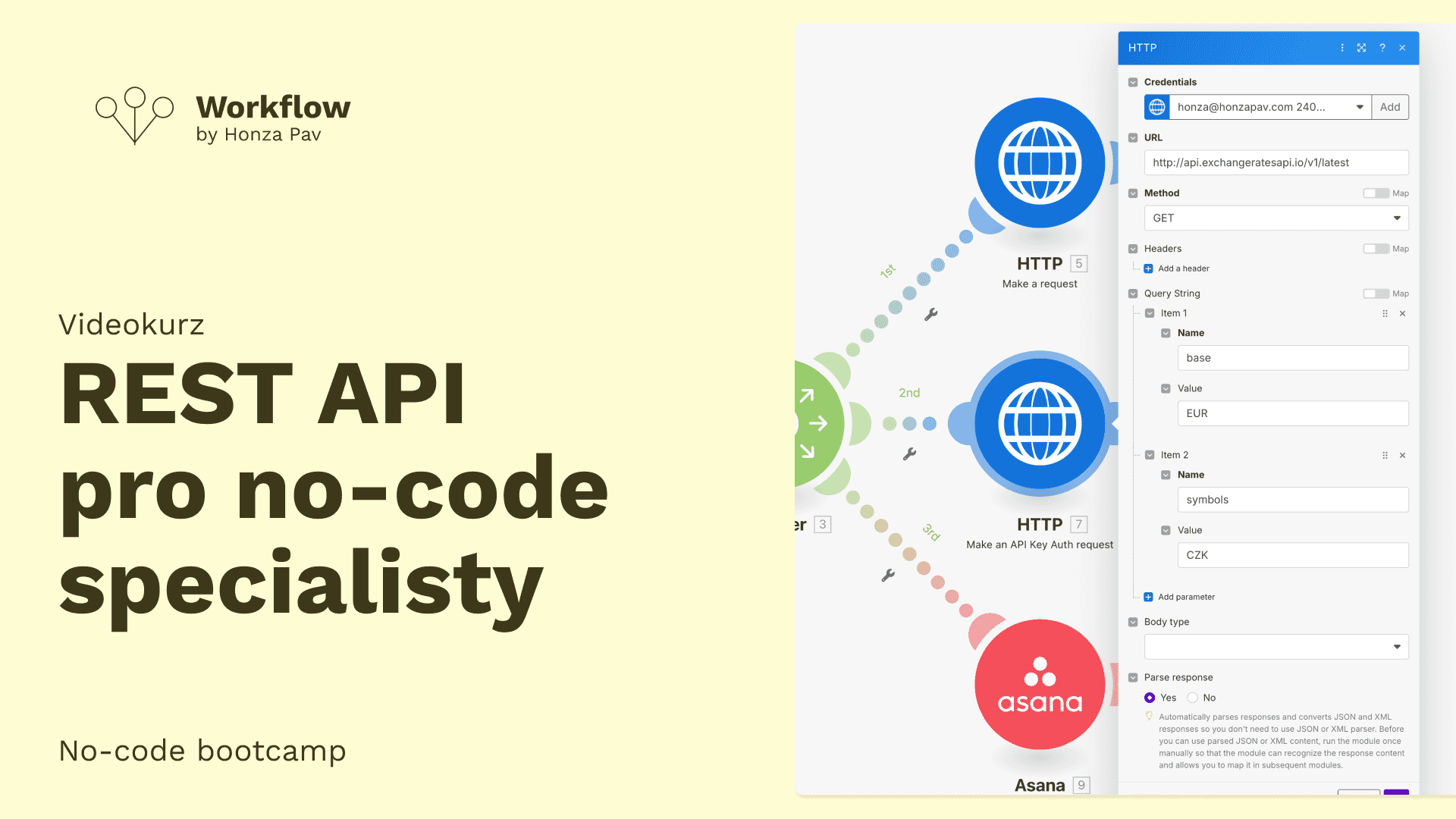 REST API pro no-code specialisty